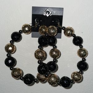 Black & Gold Earrings